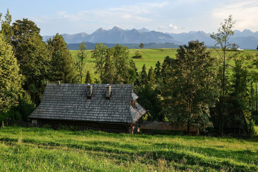 Tatry widziane z Łapszanki na polskim Spiszu
