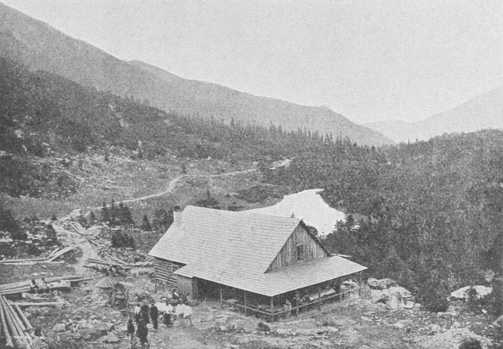 Tymczasowe schronisko Towarzystwa Tatrzańskiego nad Morskim Okiem w 1899 roku