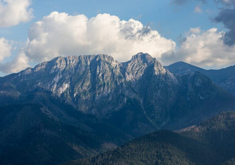 Giewont widziany z Polany Szymoszkowej w Zakopanem